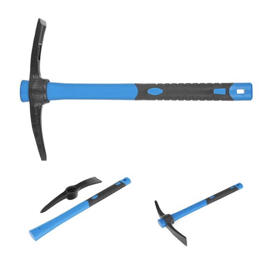 Pioche Décintroir Alyco 400g - Manche Fibre De Verre - Bleu - Pour Travaux Maçonnerie Et Démolition