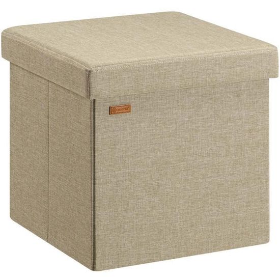 Pouf Assise Rangement Multifonction Biscottini Pouf De Rangement En Similicuir 33 X 33 X 33 Cm Meuble Cube De Rangement