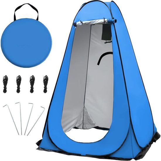 Tente De Douche Pop-up Orange - Intimité Et Change - Pour Camping - Boîte Ouverte