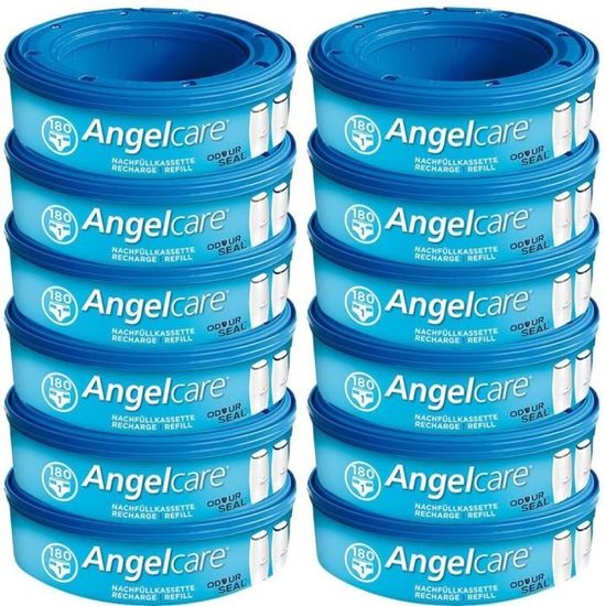 Angelcare Lot de 12 recharges pour poubelle