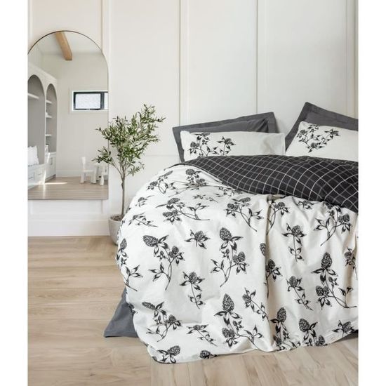 Enveloppe de couette lit simple à motif - Beige clair/motif - Home All