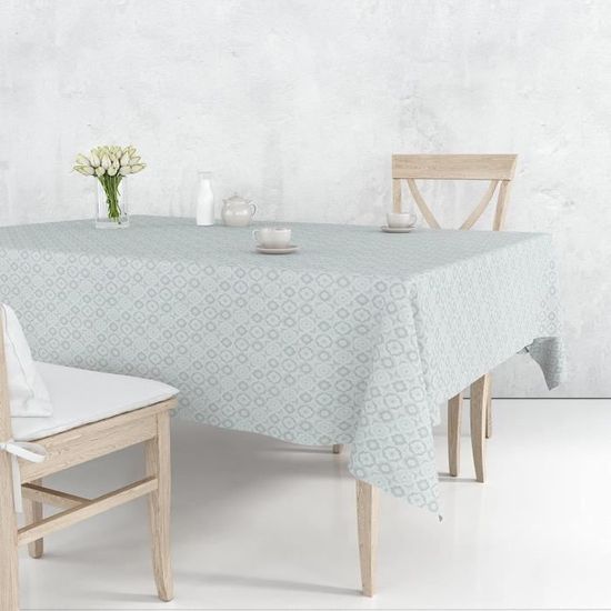 Élégante Nappe Toile Cirée Motif À Feuilles Naturel - Nappe Pvc Gris Argenté Nappe En Toile Élégante Nappe Toile Cirée Motif À Feuilles Naturel - Nappe Pvc Gris Argenté Nappe En Toile