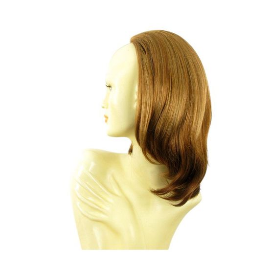 Demi-perruque Synthétique Lisse Châtain Cuivré - Longueur 40 Cm - Bonnet Moyen - Neuf Avec étiquettes