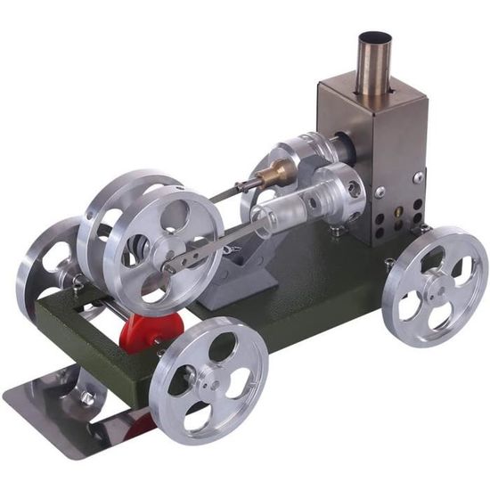 Jouet Scientifique Adulte Kit Moteur Stirling ToyGhillied - Moteur à Air Chaud Miniature - Modèle Éducatif à Monter - Laiton/ACIER Modèle éducatif Laiton