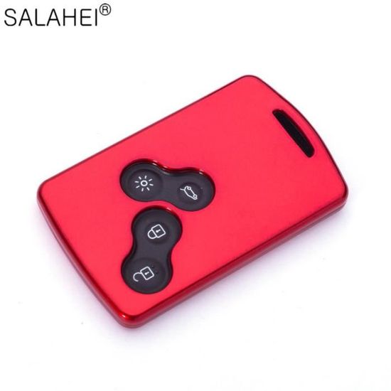 Housse En Silicone Pour Clé Renault 4 Boutons - Protection Anti-chocs Et Rayures - Ligne Bleue Design - Ne Bloque Pas Le Signal