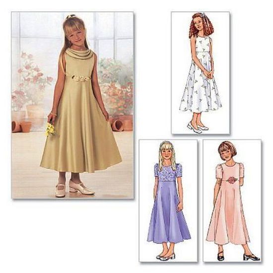 4-5 modèle 2-3 Butterick pour Enfants/Filles Robe 