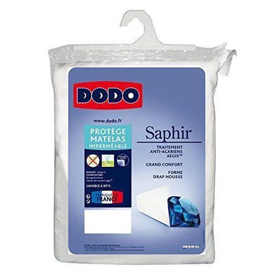 Sapphire 27078160 Dodo protettore Materasso 200 x 160 cm Bianco 