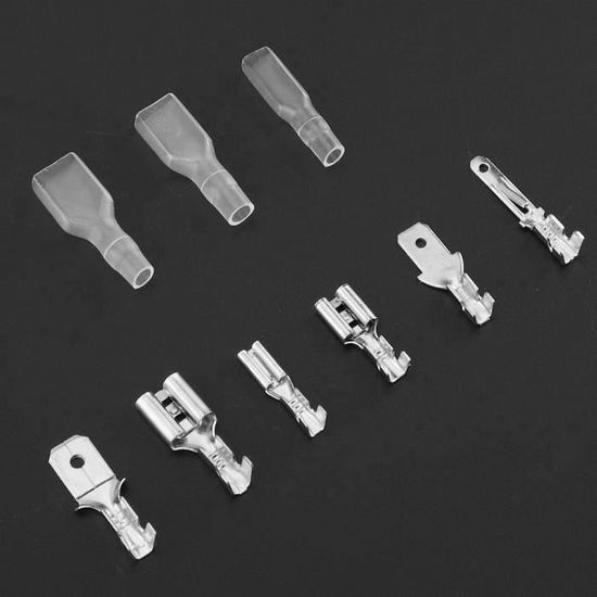 Lot De 25 Connecteurs De Câblage à 3 Voies Pour Automobile Et Marine Connecteur A Cosse En Laiton De 06 Cm Bornes Electriques Males Et Femelles Non Isolees 25 Pieces