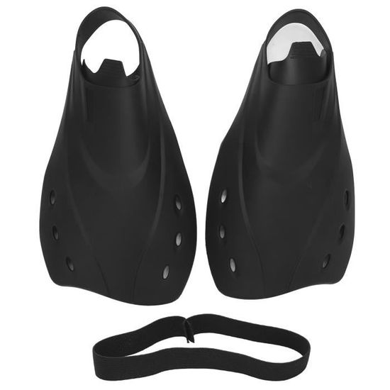 Palmes De Plongée Courtes En Silicone Réglables - Taille 34-38 | Pour Natation, Snorkeling, Apnée | Adultes Et Enfants
