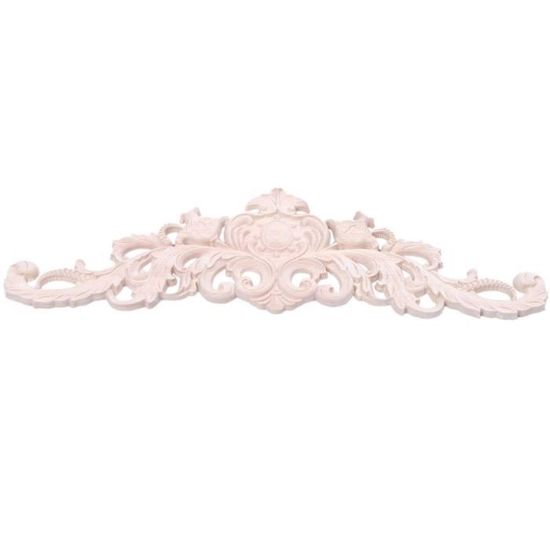 Applique En Bois Sculpté Coin Onlay Européenne Style Porte Armoire Rose