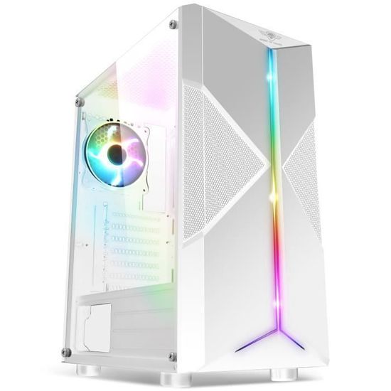 SPIRIT OF GAMER Boitier PC Gamer Clone III ARGB Tour ATX / mATX ... pas cher