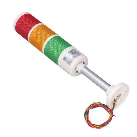 Lumière Avertissement Industrielle LED 3 Niveaux Avec Buzzer - Tour De Signalisation Machine CNC