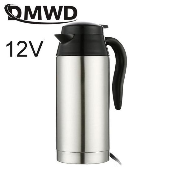 Tasse Chauffante BORDEAG 12V/24V - Bouilloire Voiture 500ml - Affichage Température - USB