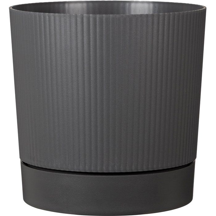 GARDEN ID Lino Pot de fleur rond 43 métallisé