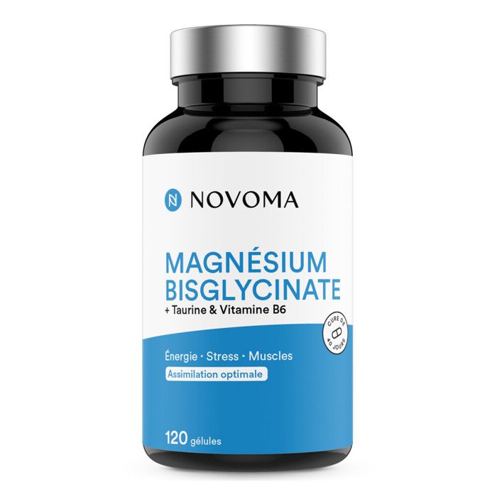 Complément alimentaire Magnésium Bisglycinate - 120 gélules Nutrivita - blanc/bleu - TU
