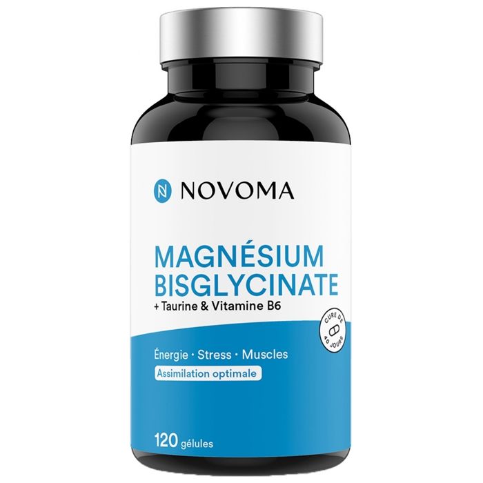 Complément alimentaire Magnésium Bisglycinate - 120 gélules Nutrivita - blanc/bleu - TU