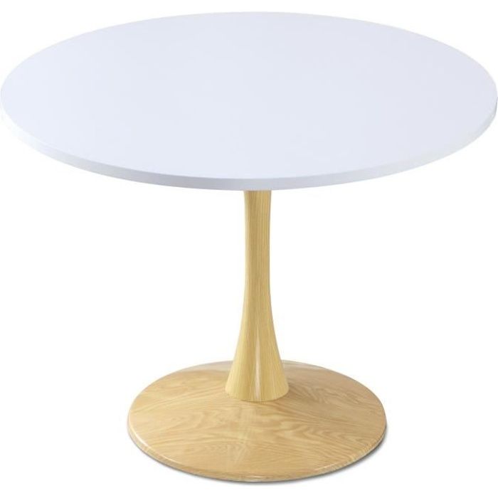 Table ronde Necy Chêne et Blanc