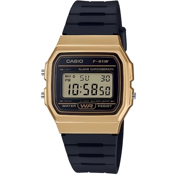 Montre Casio Mod. F-91wm-9a Stopwatch ** Original Box**. Boitier en Resin�� d'un diam��tre de 38 mm. Mouvement Quartz.
