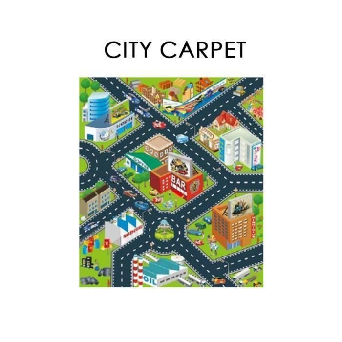 Route enfants Tapis Tapis de jeu pour Playmat jouer Govec des voitures et des jouets_X207 Go05714