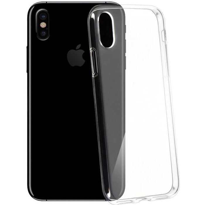 Coque iPhone X / XS Protection silicone gel transparente ultra-fine
