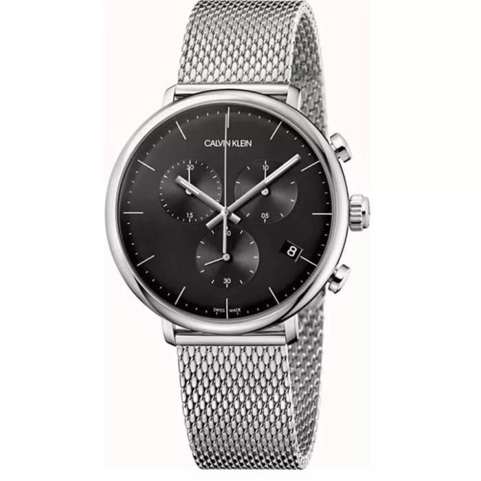 Montre Calvin Klein K8M27121 High Noon Chronographe Quartz Cadran Noir Homme