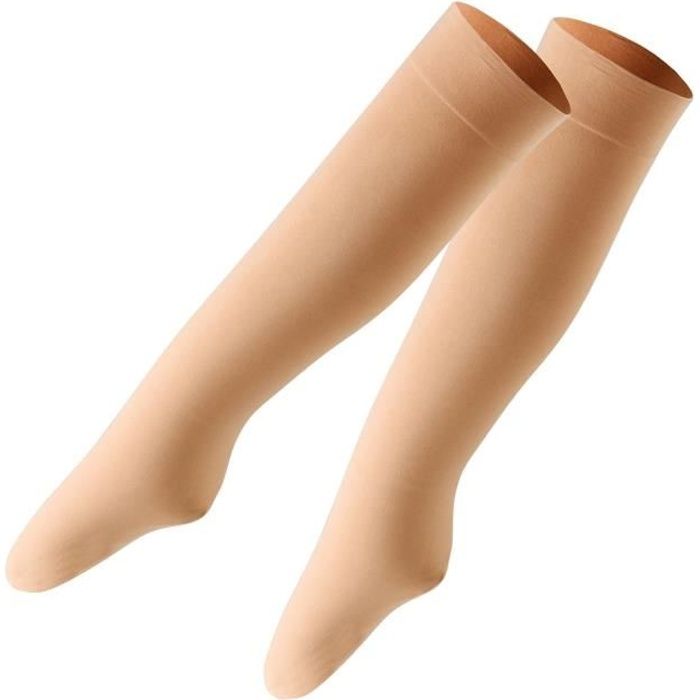 VITAEASY Lot de 2 mi-bas microfibre taille unique
