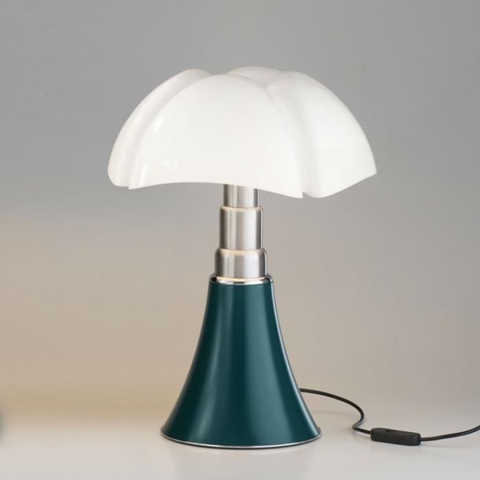 MINI PIPISTRELLO-Lampe LED H35cm Vert Agave Martinelli Luce - designé par Gae Aulenti H 35cm / Ø 27cm / Ø socle 16cm
