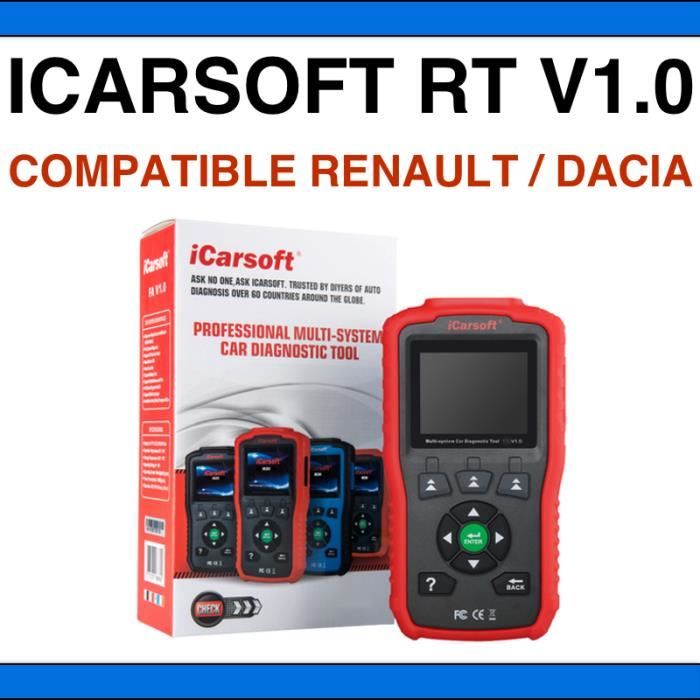 VALISE DIAGNOSTIC ICARSOFT RT V1.0 - Compatible Renault & Dacia - Français