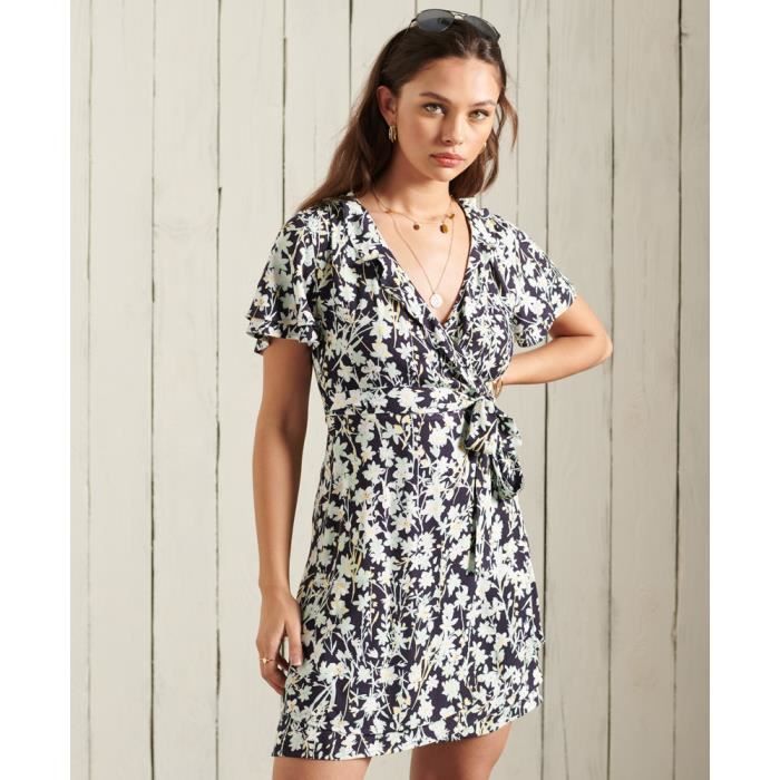 Robe femme Superdry Summer - bleu marine daisy