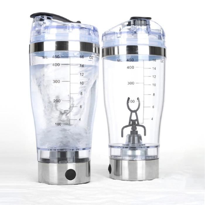 450 ml électrique café shaker USB rechargeable Bouteille à café Milk-shake bouteille automatique shake - pile non inclus