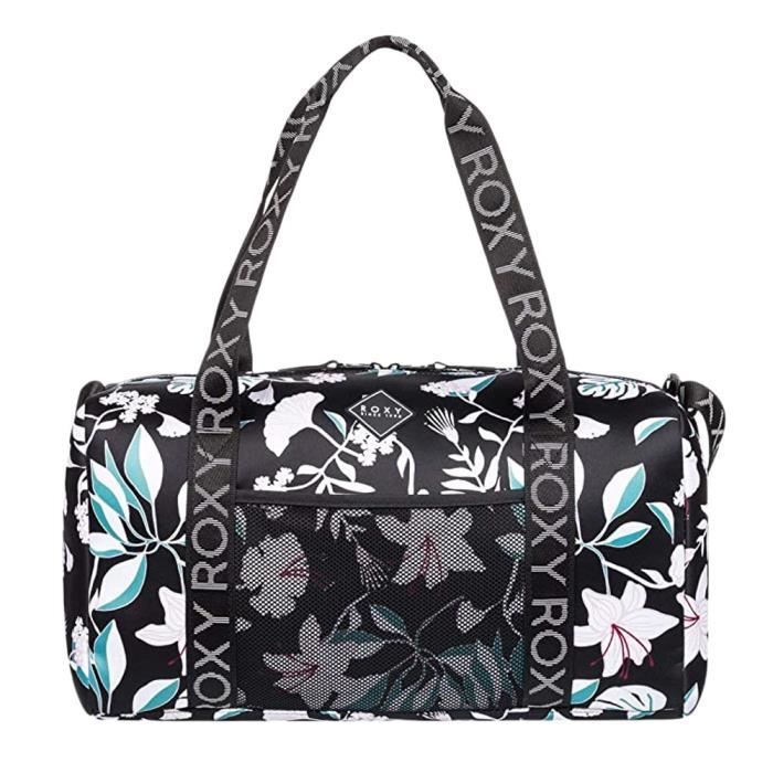 Sac de sport Noir à fleurs Femme Roxy Moonfire