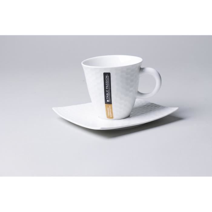 TABLE PASSION - TASSE / SOUS TASSE CAFE 10 CL D...