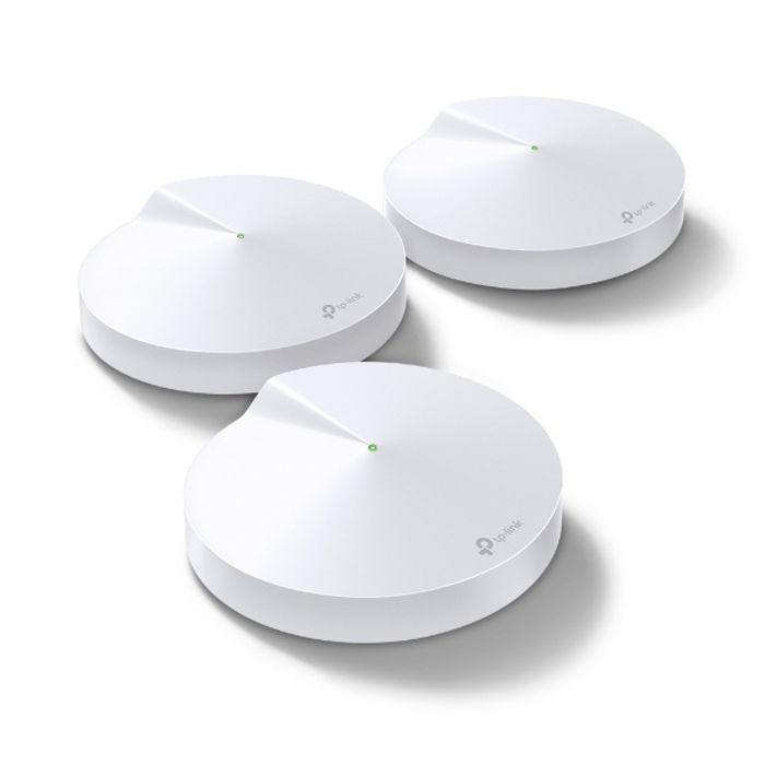 TP-LINK Pack de 3 Decos M5 Système Wi-Fi complet Sécurité haut niveau Couverture Wi-Fi jusqu'à 400m²