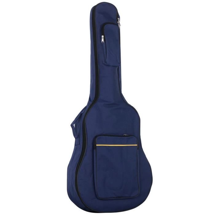 TRIXES Bleu Protection Acoustique & Guitare Classique Étanche Rembourré Housse Sac