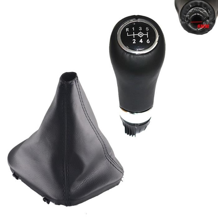 8MM hole set -Pommeau de levier de changement de vitesse en cuir, pour MERCEDES BENZ classe C W203 S203 CL203 2000 – 2004 W209 CLK