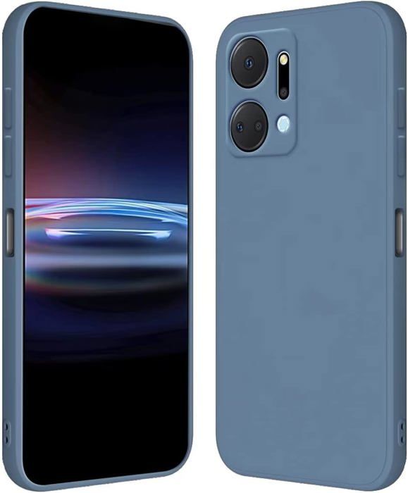 Coque pour Honor X7a 6.75 Étui en Silicone TPU Souple - Bleu Clair
