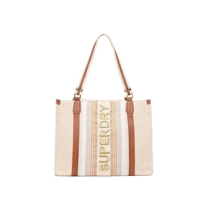 Sacs à main Superdry Femme Fourre Tout Beige Synthétique Beige