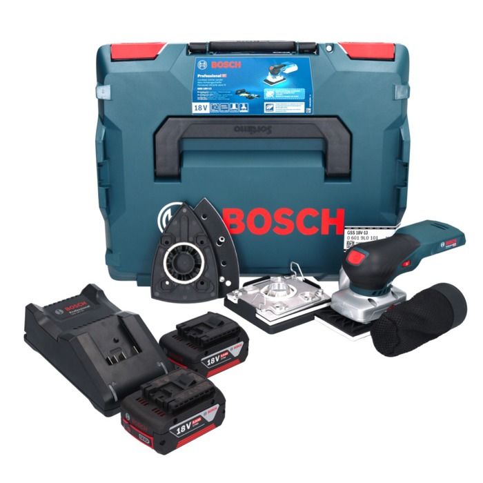 Ponceuse vibrante sans fil Bosch Professional GSS 18V 13 18V 2x batterie 50 Ah BOXX