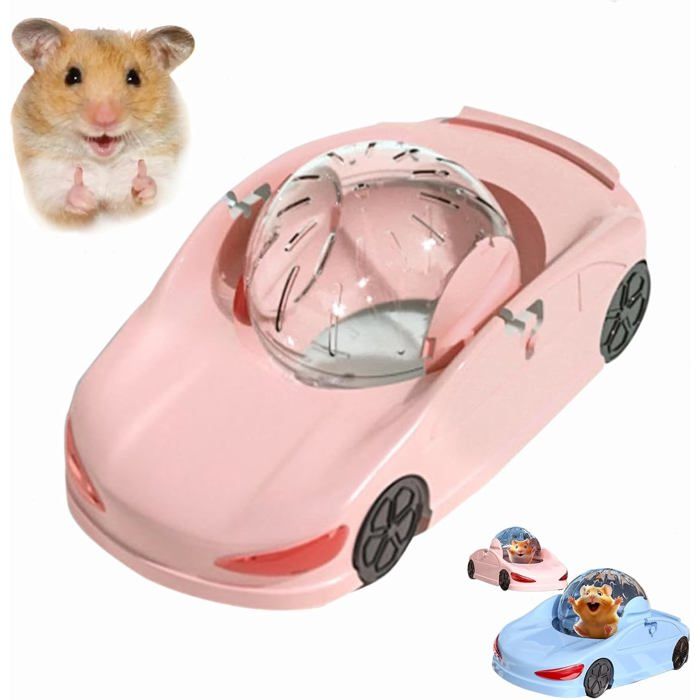 Balle De Course Pour Hamster – Jouet Amusant Pour Hamster Jouet Dexercice Interactif Pour Hamsters/gerbilles/souris (rose)