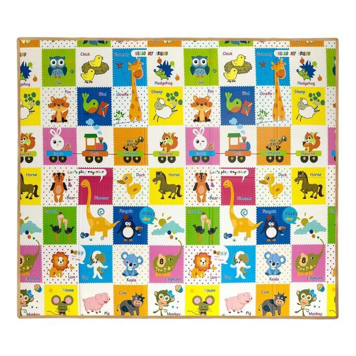 Tapis de jeu pliable Animaux Colorés - MILLY MALLY - PUERICULTURE/Tapis deveil - Jaune - Dès 3 ans