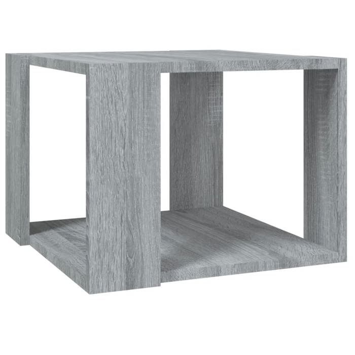Table basse table d appoint simple 40 x 40 x 30 cm bois d ingenierie gris DEC040009