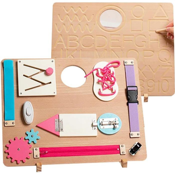 Tableau dactivités pour tout-petits Jouets Montessori 10 Activités