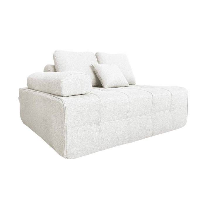 Fauteuil droit pour canapé modulable en tissu écru L 140 cm Snuggy Oviala