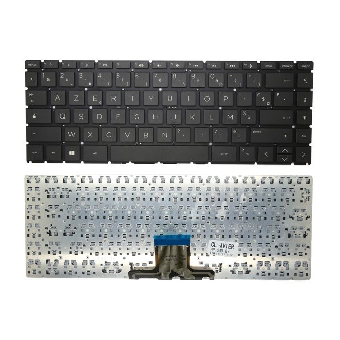 Clavier AZERTY Français Neuf Pour HP Pavilion - Modèle AER36F00310, Noir, Avec Cadre