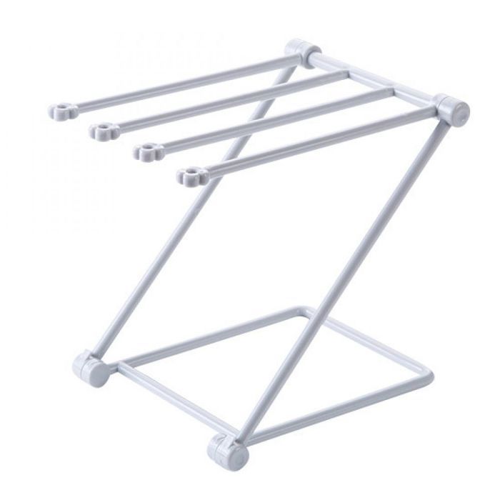 Porte-serviettes autoportant en plastique - Gris - 20 x 16Centimètres convient pour les salles de bains les cuisines etc.