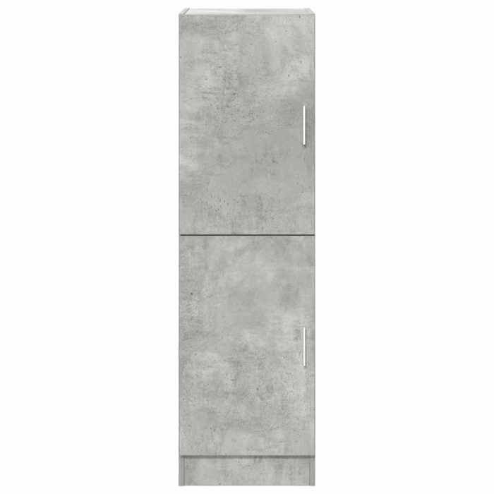 SALE dhiver Placard/Armoire de cuisine - mango - avec rangement - gris béton 38x415x1315 cm bois ingénierie EU514