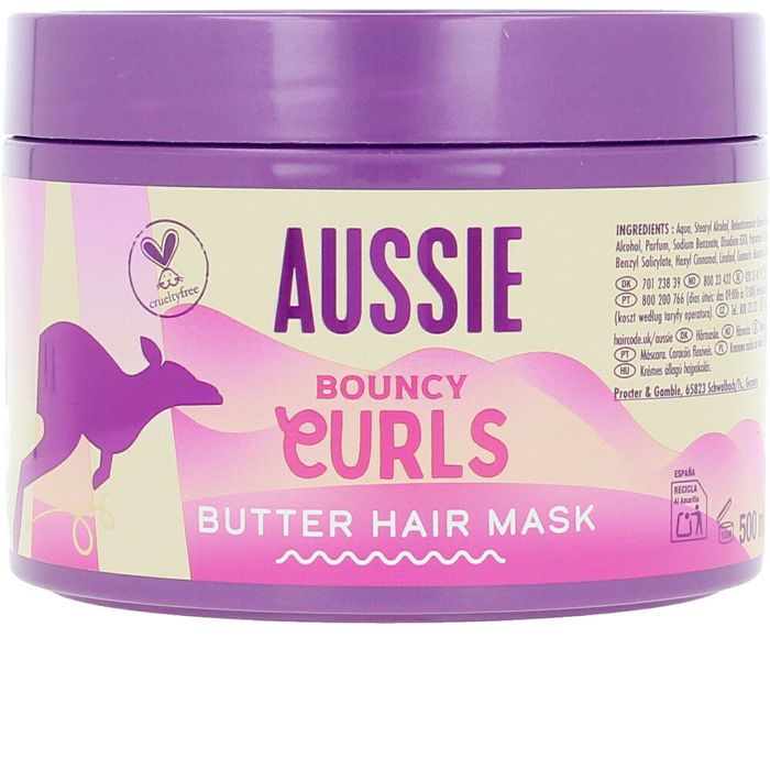 Hydratant et nourrissant Masque capillaire au beurre AUSSIE BOUNCY CURLS 500 ml