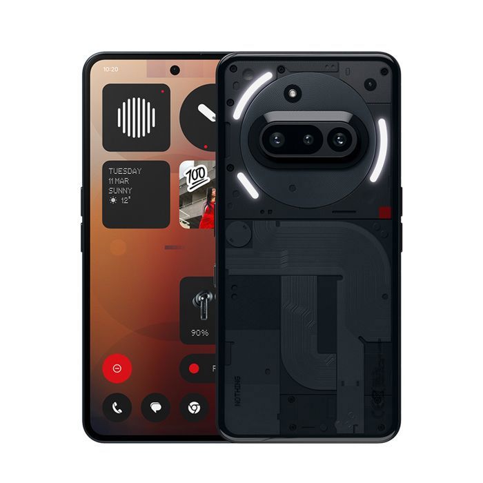 Smartphone Nothing Phone (3a) 5G 12Go 256Go Noir 677” AMOLED Snapdragon™ 7s Gen 3 - version japonaise