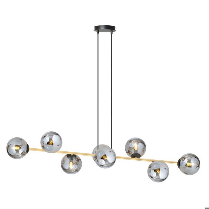 Suspension Gravity en acier noir et verre graphite - Réf. VK8681847304609