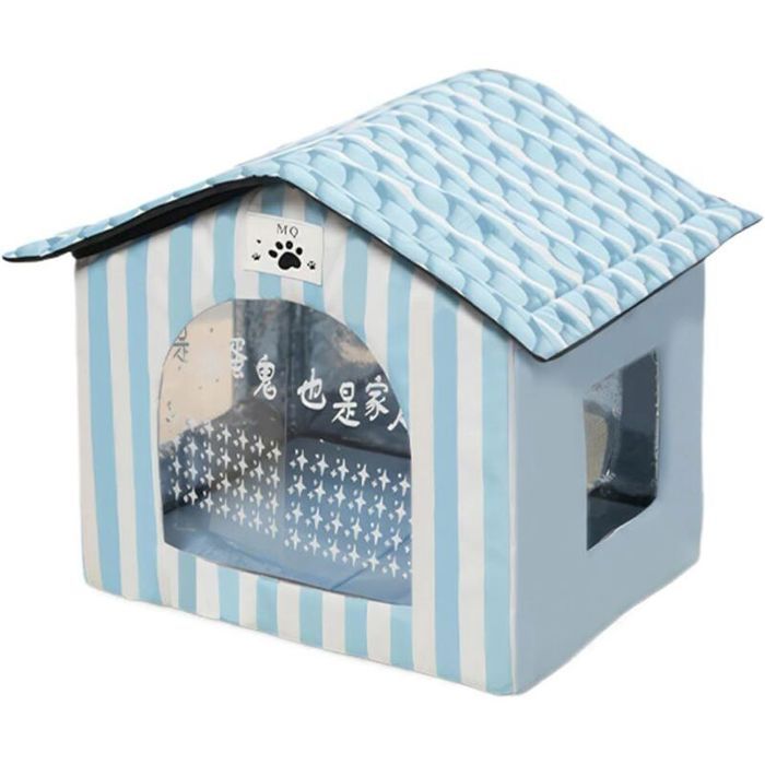 Maison pour Chat Rafraîchissante Chenil Extérieur Isolé avec Pack De